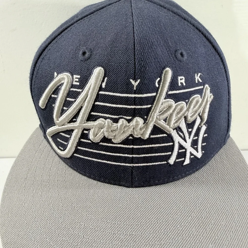 New York Yankees MLB‎ '47 Brand Navy Spell Out Embroidered SnapBack Hat Cap